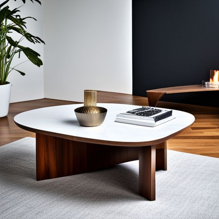 Una imagen que muestra una variedad de mesas de centro modernas de diferentes estilos y diseños
